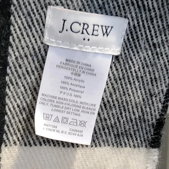 Like new JCrew plaid scarf/wrap - Picture 2 of 4
